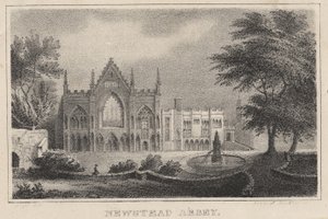 大西洋のお土産、1828年のニューステッド修道院 作： Moses Swett